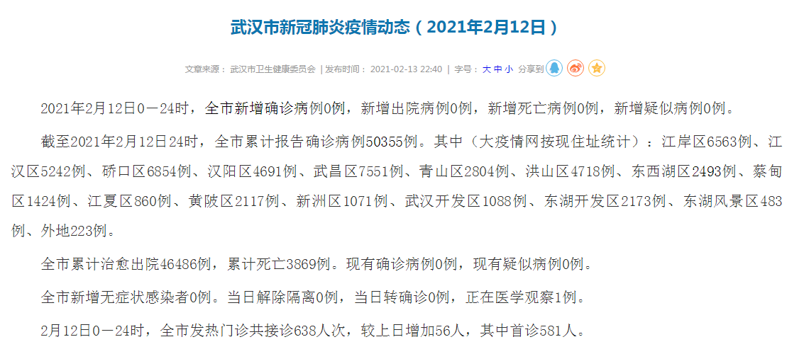 武汉新冠肺炎疫情起始时间探究 武汉新冠肺炎疫情起始时间探究