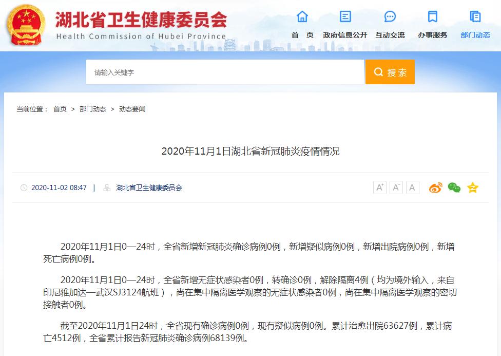 湖北省疫情最新公告/湖北省疫情最新情况通报