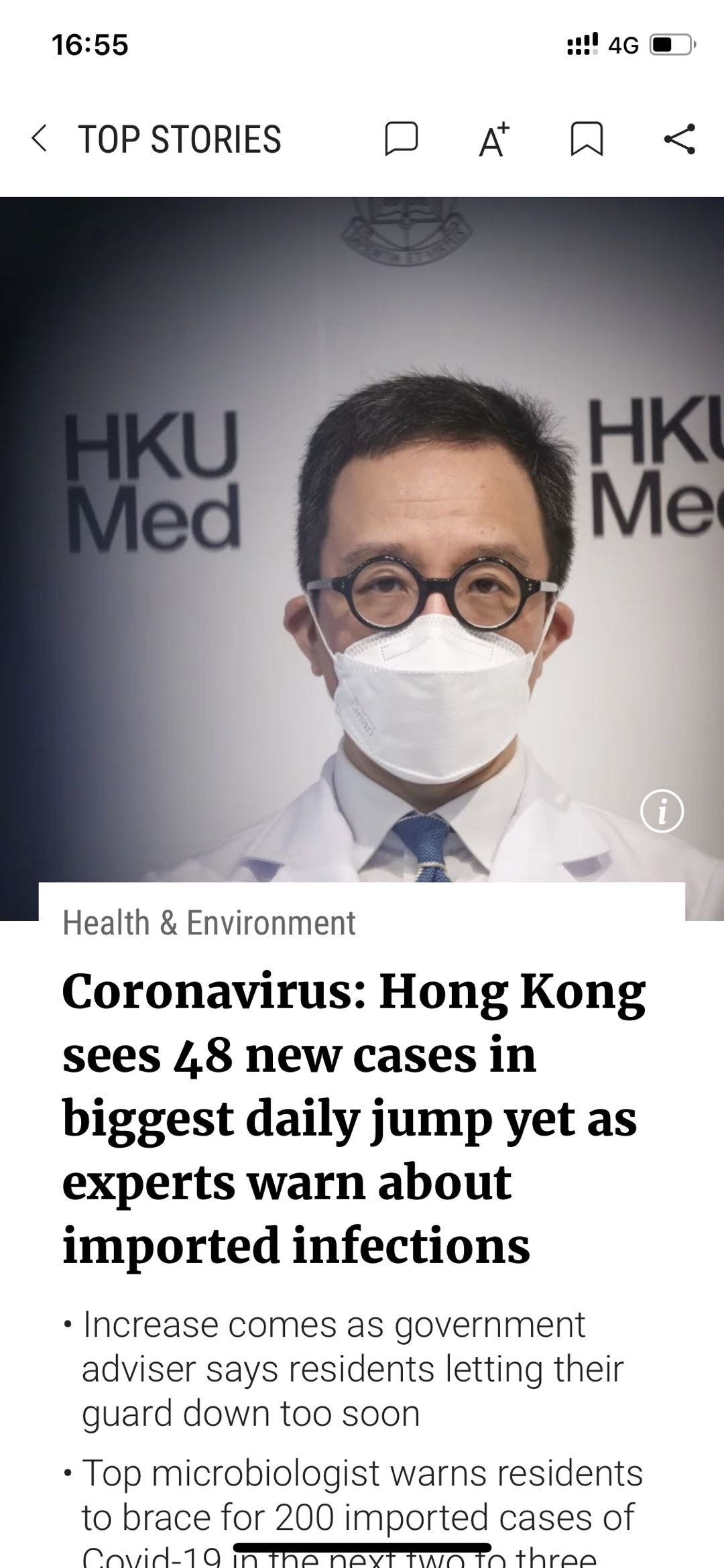 发布武汉疫情的香港专家，勇敢发声的背后