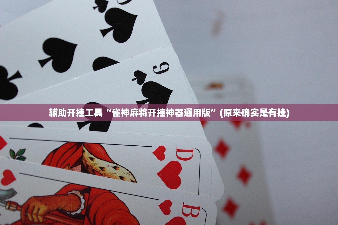 辅助开挂工具“雀神麻将开挂神器通用版”(原来确实是有挂)