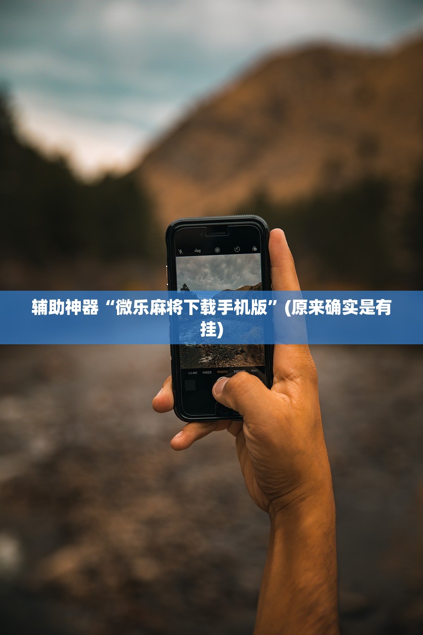 辅助神器“微乐麻将下载手机版”(原来确实是有挂)