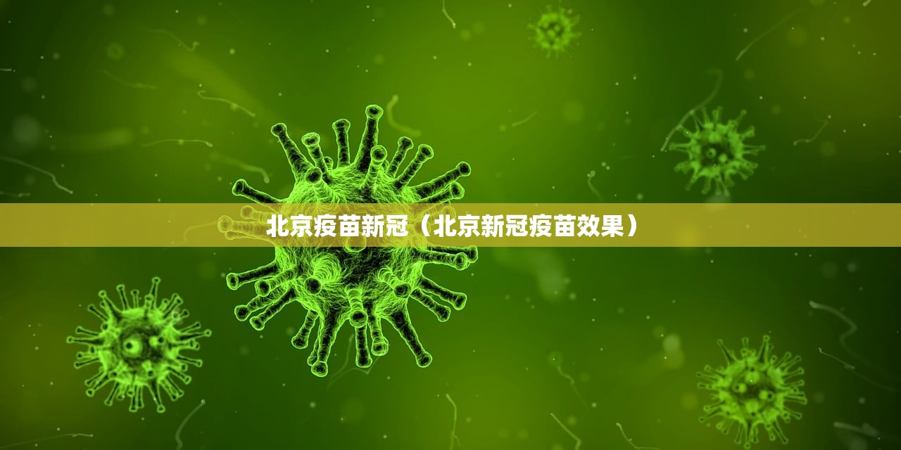 北京疫苗新冠（北京新冠疫苗效果）