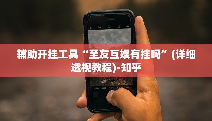 辅助开挂工具“至友互娱有挂吗”(详细透视教程)-知乎
