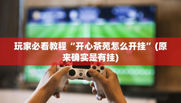 玩家必看教程“开心茶苑怎么开挂”(原来确实是有挂)