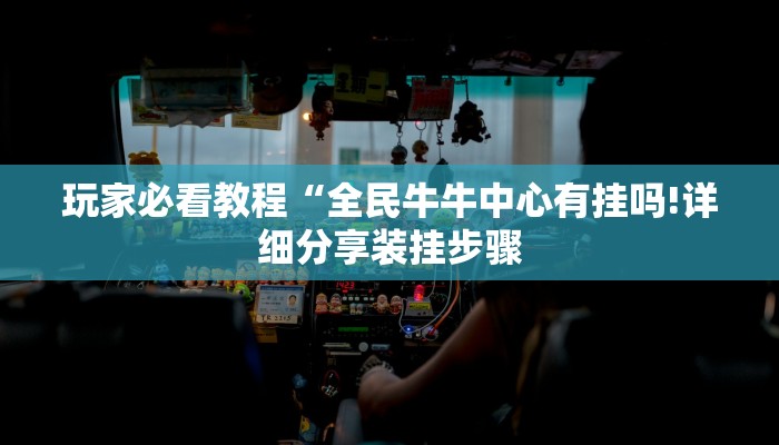 玩家必看教程“全民牛牛中心有挂吗!详细分享装挂步骤