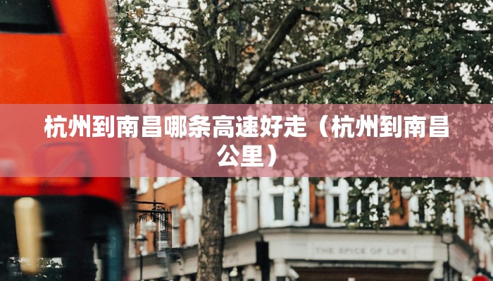 杭州到南昌哪条高速好走（杭州到南昌公里）