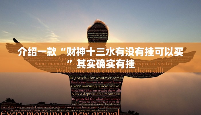 介绍一款“财神十三水有没有挂可以买”其实确实有挂