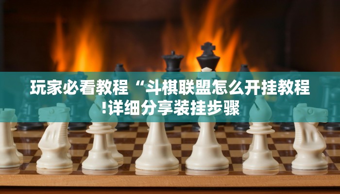 玩家必看教程“斗棋联盟怎么开挂教程!详细分享装挂步骤