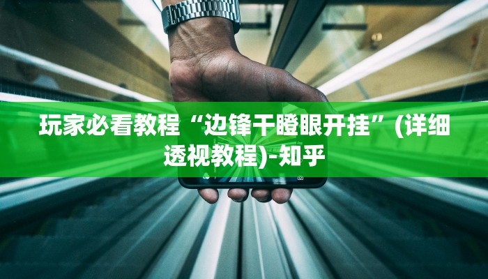 玩家必看教程“边锋干瞪眼开挂”(详细透视教程)-知乎