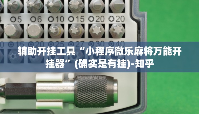 辅助开挂工具“小程序微乐麻将万能开挂器”(确实是有挂)-知乎