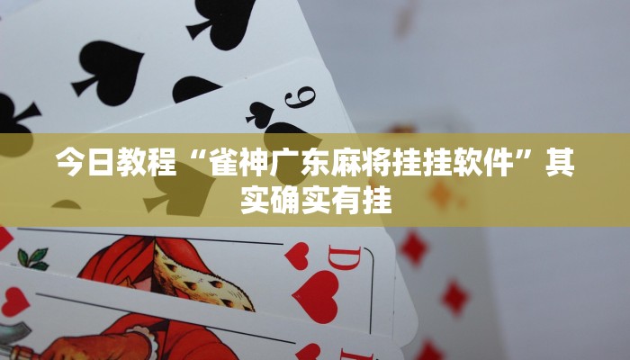 今日教程“雀神广东麻将挂挂软件”其实确实有挂
