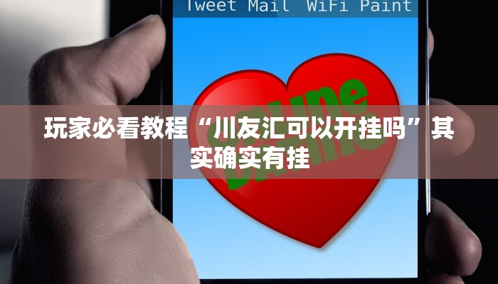 玩家必看教程“川友汇可以开挂吗”其实确实有挂