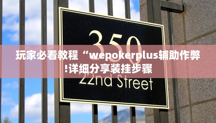 玩家必看教程“wepokerplus辅助作弊!详细分享装挂步骤