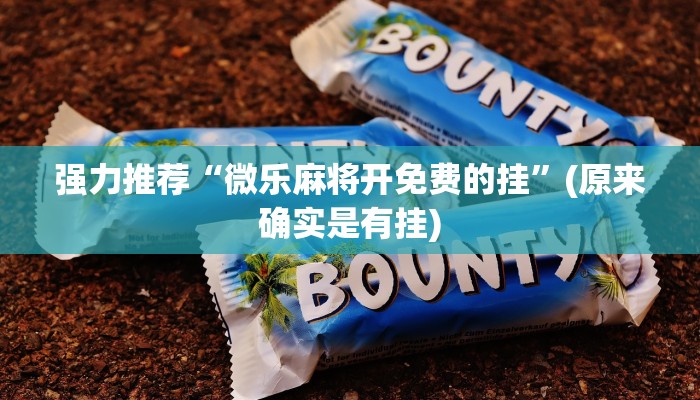 强力推荐“微乐麻将开免费的挂”(原来确实是有挂)