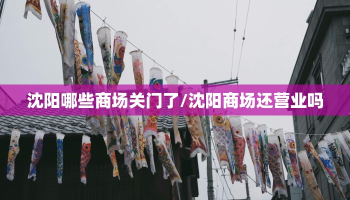 沈阳哪些商场关门了/沈阳商场还营业吗