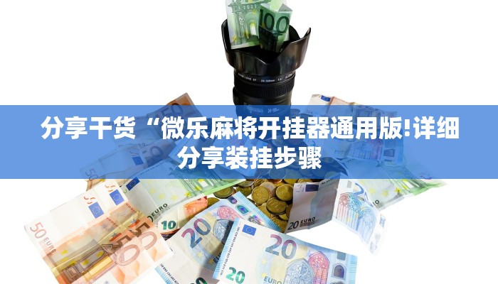 分享干货“微乐麻将开挂器通用版!详细分享装挂步骤