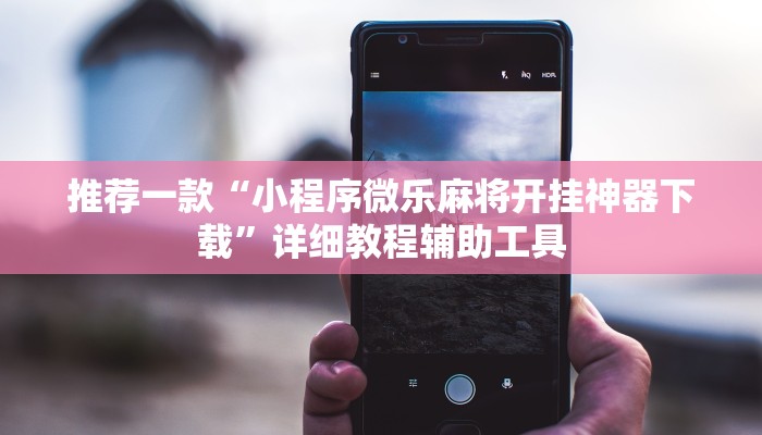 推荐一款“小程序微乐麻将开挂神器下载”详细教程辅助工具