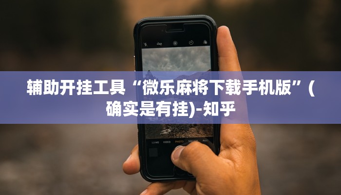辅助开挂工具“微乐麻将下载手机版”(确实是有挂)-知乎