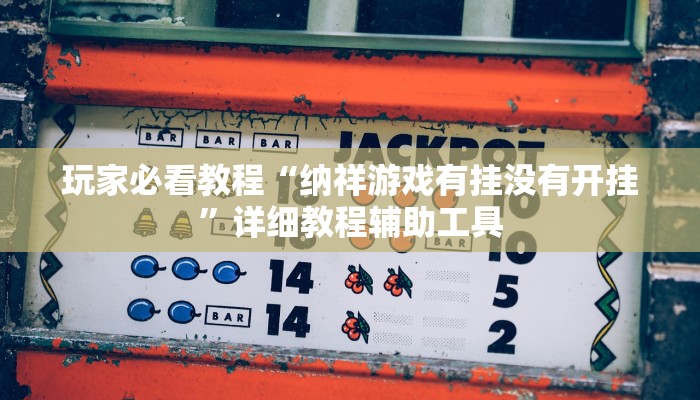 玩家必看教程“纳祥游戏有挂没有开挂”详细教程辅助工具