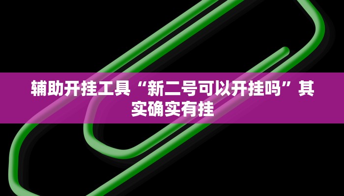 辅助开挂工具“新二号可以开挂吗”其实确实有挂 辅助开挂工具“新二号可以开挂吗”其实确实有挂