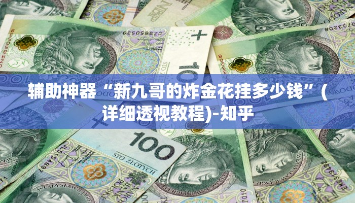 辅助神器“新九哥的炸金花挂多少钱”(详细透视教程)-知乎