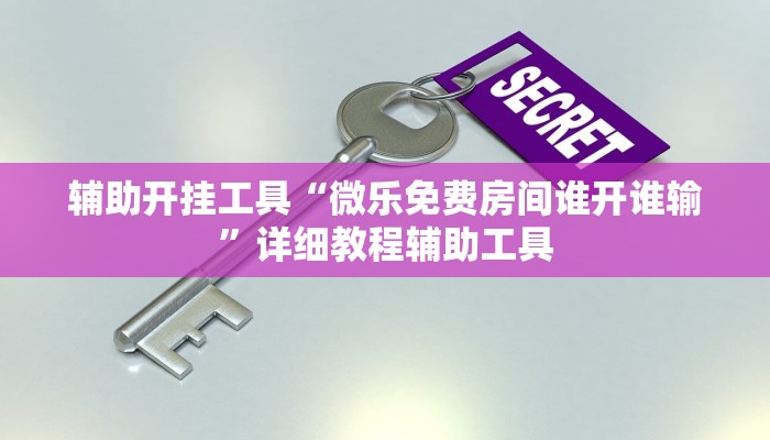 辅助开挂工具“微乐免费房间谁开谁输”详细教程辅助工具 辅助开挂工具“微乐免费房间谁开谁输”详细教程辅助工具