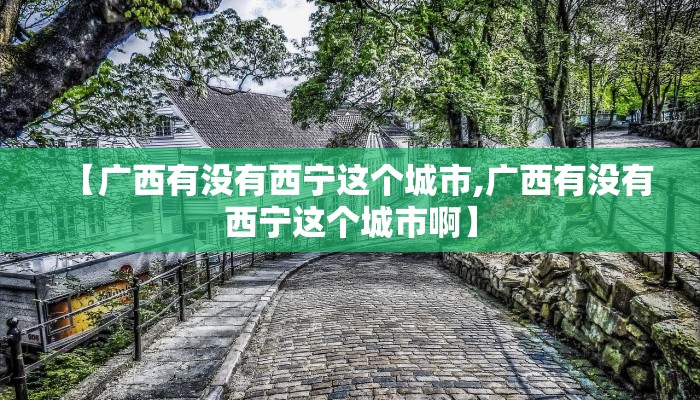 【广西有没有西宁这个城市,广西有没有西宁这个城市啊】