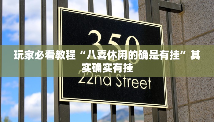 玩家必看教程“八喜休闲的确是有挂”其实确实有挂