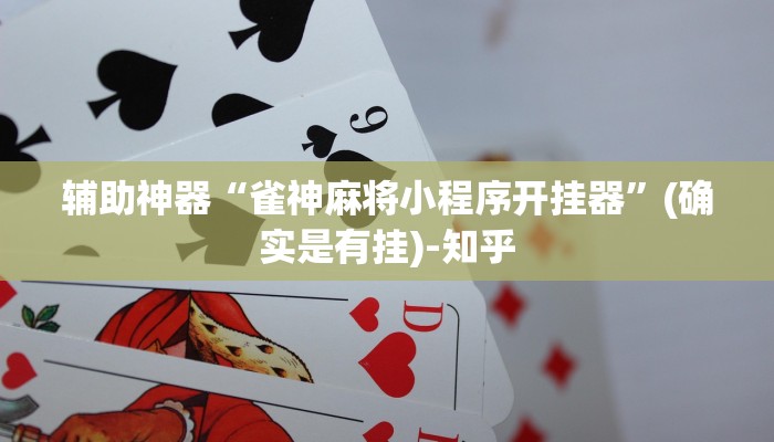 辅助神器“雀神麻将小程序开挂器”(确实是有挂)-知乎