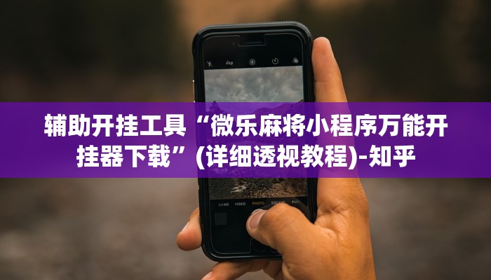 辅助开挂工具“微乐麻将小程序万能开挂器下载”(详细透视教程)-知乎