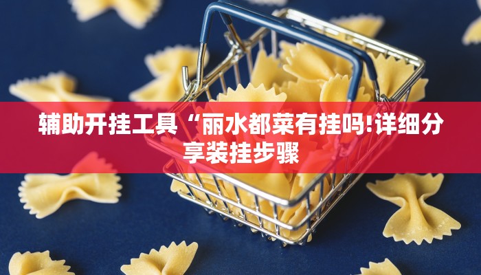 辅助开挂工具“丽水都菜有挂吗!详细分享装挂步骤