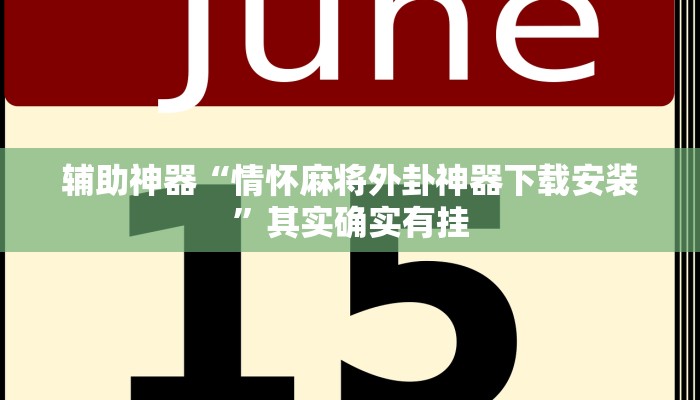 辅助神器“情怀麻将外卦神器下载安装”其实确实有挂