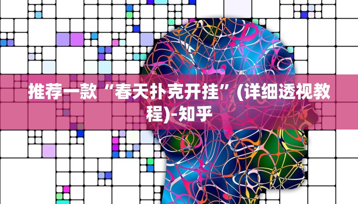 推荐一款“春天扑克开挂”(详细透视教程)-知乎