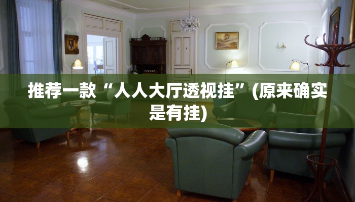推荐一款“人人大厅透视挂”(原来确实是有挂)