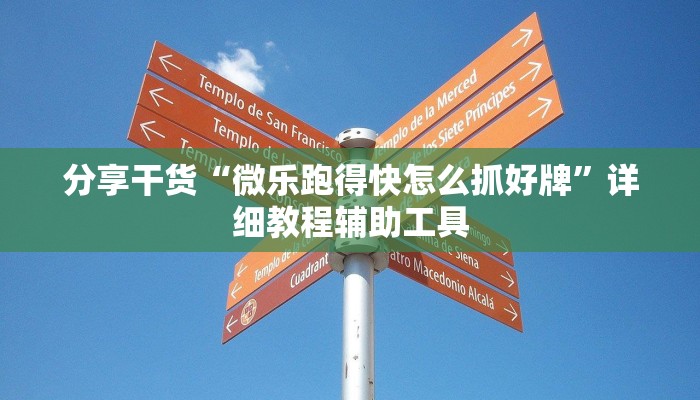 分享干货“微乐跑得快怎么抓好牌”详细教程辅助工具