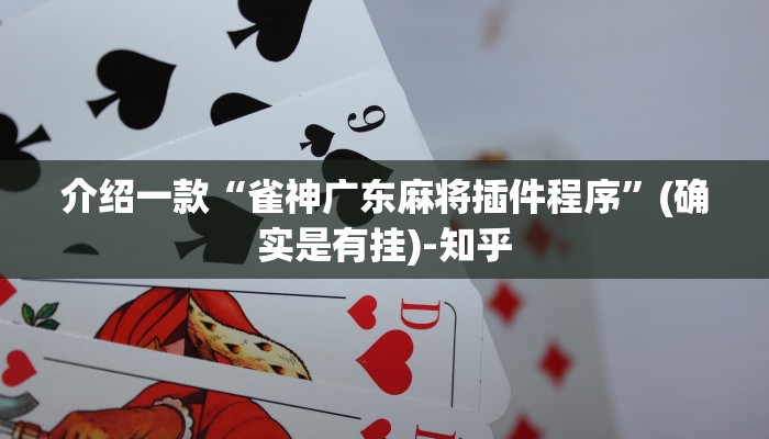介绍一款“雀神广东麻将插件程序”(确实是有挂)-知乎