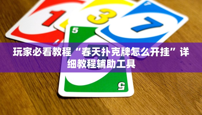 玩家必看教程“春天扑克牌怎么开挂”详细教程辅助工具