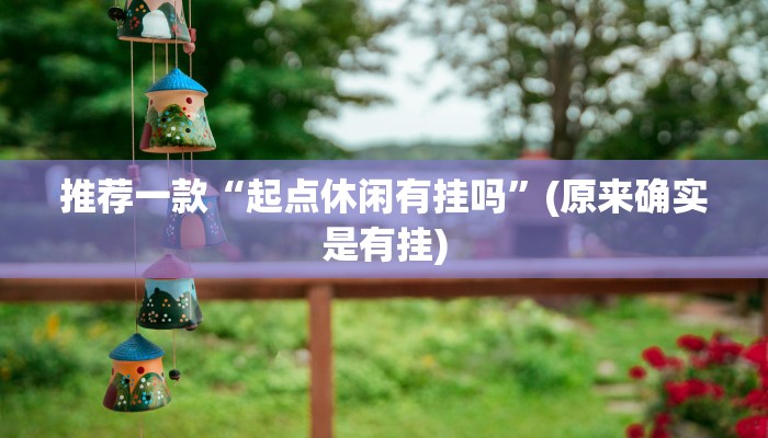 推荐一款“起点休闲有挂吗”(原来确实是有挂)