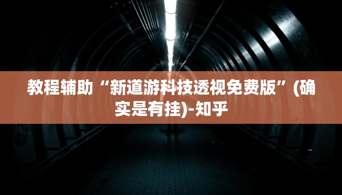 教程辅助“新道游科技透视免费版”(确实是有挂)-知乎