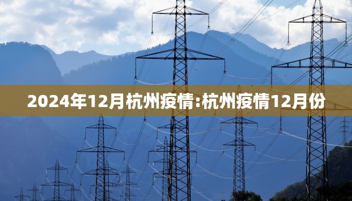 2024年12月杭州疫情:杭州疫情12月份