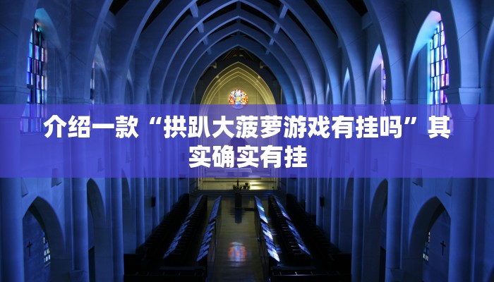 介绍一款“拱趴大菠萝游戏有挂吗”其实确实有挂