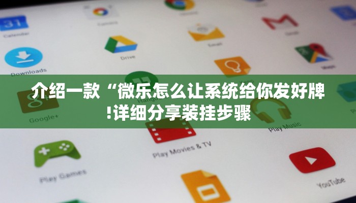 介绍一款“微乐怎么让系统给你发好牌!详细分享装挂步骤