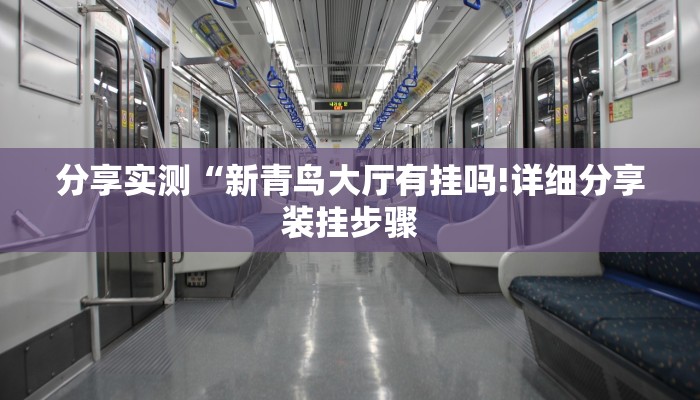 分享实测“新青鸟大厅有挂吗!详细分享装挂步骤
