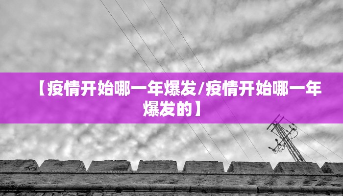 【疫情开始哪一年爆发/疫情开始哪一年爆发的】