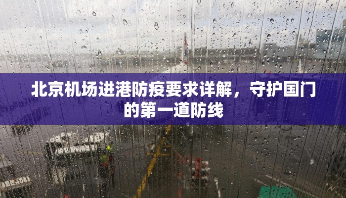 北京机场进港防疫要求详解,守护国门的第一道防线 北京机场进港防疫要求详解,守护国门的第一道防线
