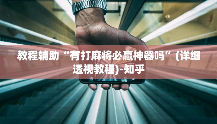 教程辅助“有打麻将必赢神器吗”(详细透视教程)-知乎