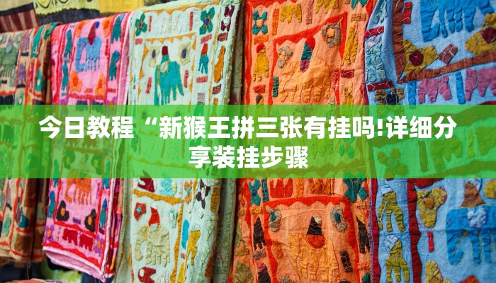 今日教程“新猴王拼三张有挂吗!详细分享装挂步骤