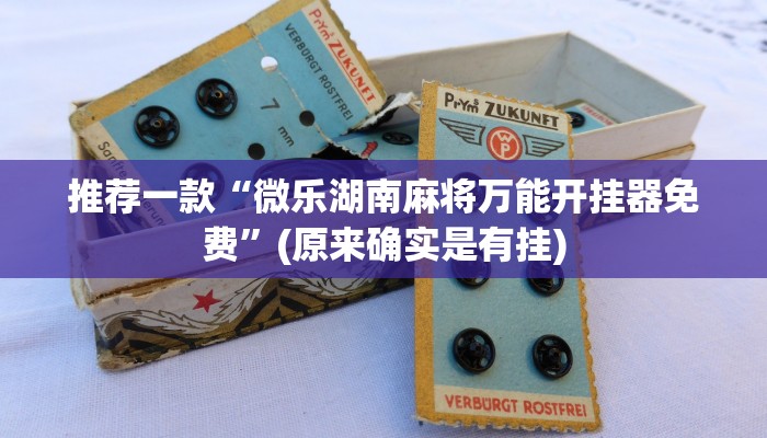 推荐一款“微乐湖南麻将万能开挂器免费”(原来确实是有挂)