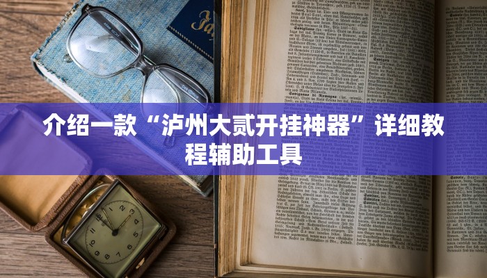 介绍一款“泸州大贰开挂神器”详细教程辅助工具