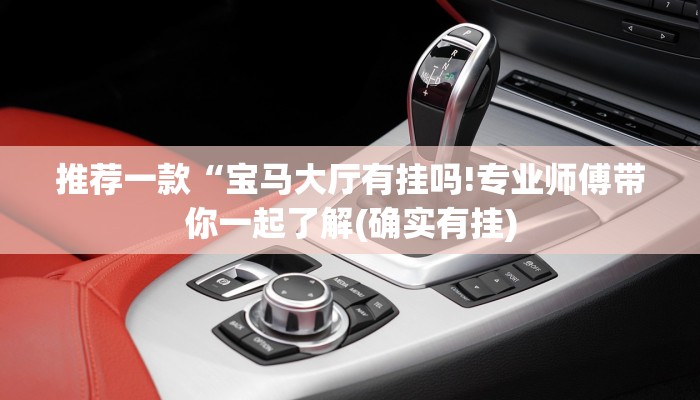 推荐一款“宝马大厅有挂吗!专业师傅带你一起了解(确实有挂)